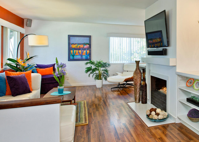 La Jolla Family Room Fireplace