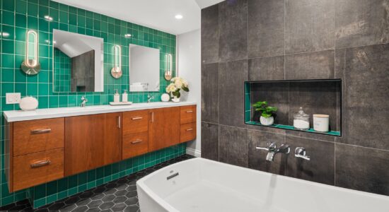Emerald Oasis Bathroom