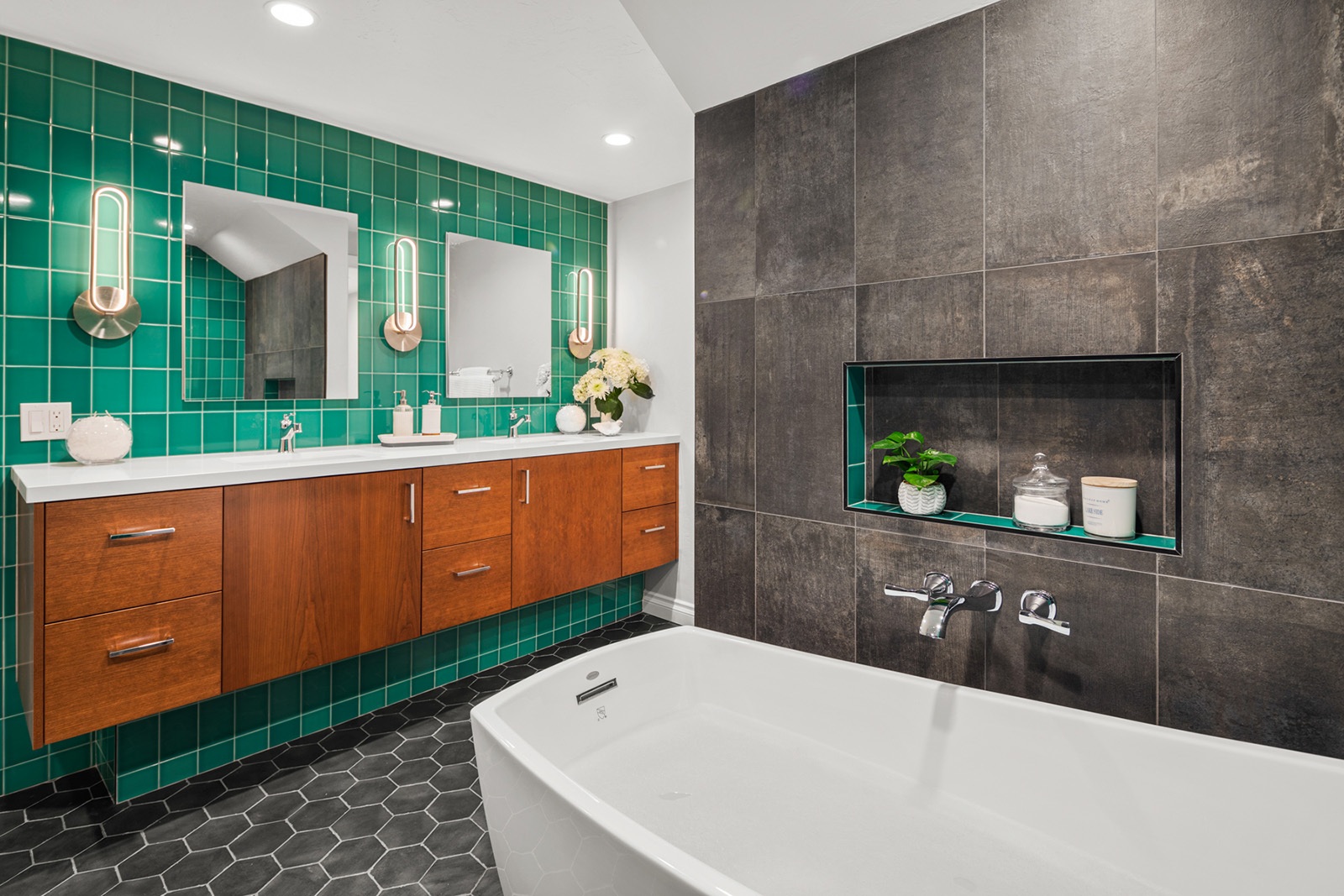 Emerald Oasis Bathroom
