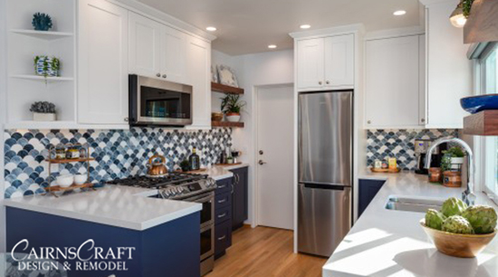 Blue & White Seaside Kitchen