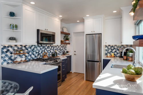 Blue and White Seaside Kitchen
