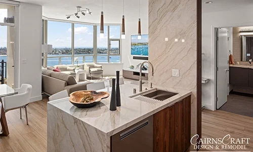 Beautiful Contemporary Kitchen with Ocean View